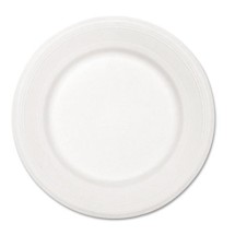 Paper Dinnerware, Plate, 10 1/2" dia, White, 500/Carton
