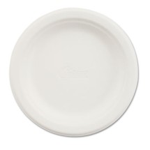 Paper Dinnerware, Plate, 6" dia, White, 1000/Carton
