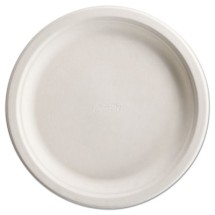 PaperPro Naturals Fiber Dinnerware, Plate, 10 1/2" Round Natural 125/Pack 4 PK/CT