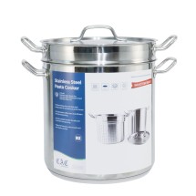 CAC China SPDB-20 Stainless Steel Pasta Cooker 20 Qt. - set