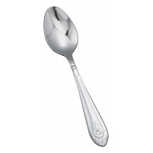 Winco 0031-01 Peacock Extra Heavy Stainless Steel Teaspoon (12/Pack)