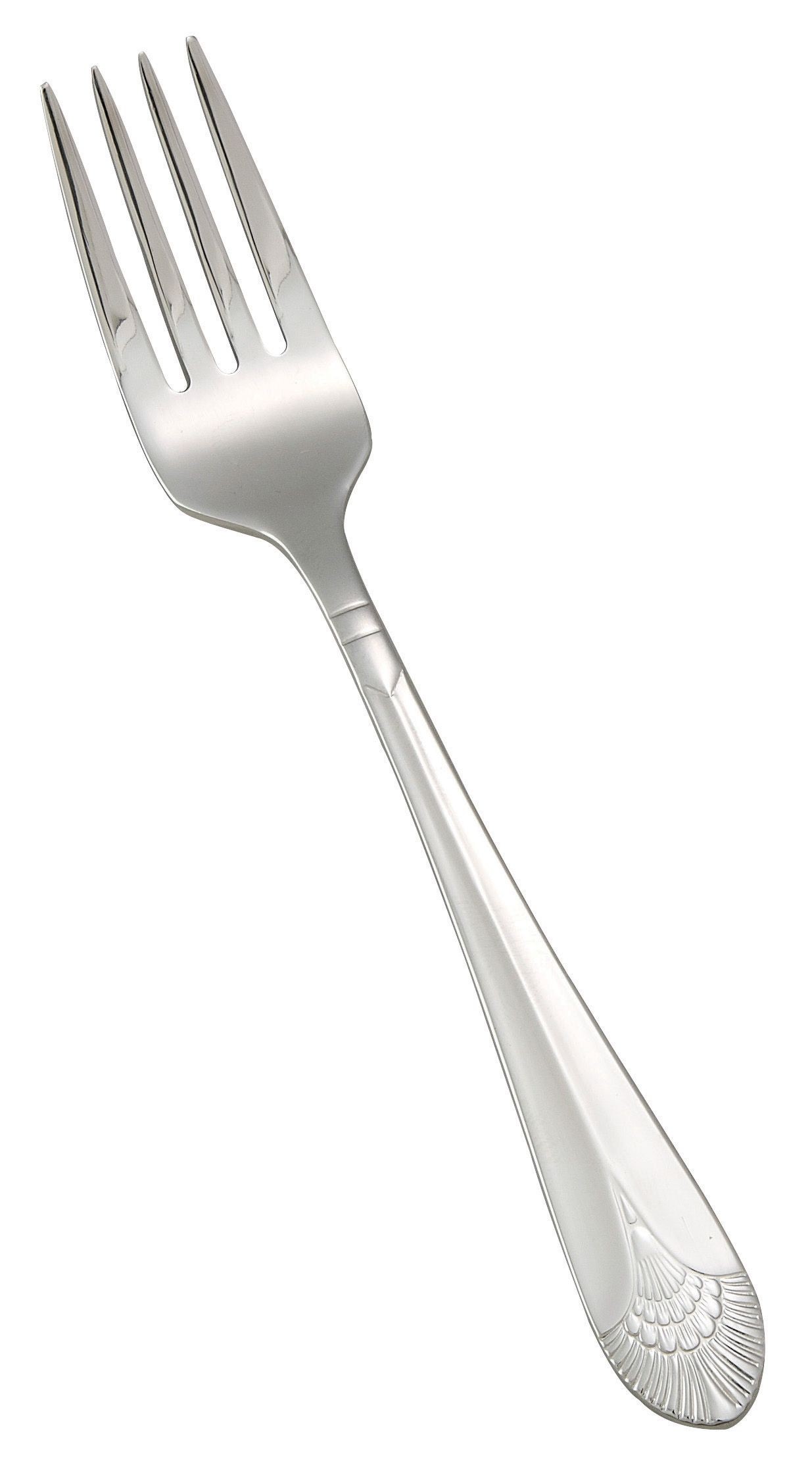 Winco 0031-06 Peacock Extra Heavy Stainless Steel Salad Fork (12/Pack)