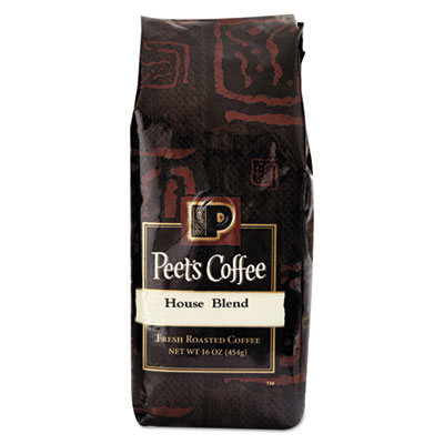 Peet's Bulk Coffee, House Blend, Ground, 1 lb Bag