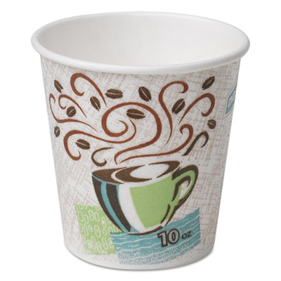 PerfecTouch Paper Hot Cups, 10 oz, Coffee Haze, 1000/Carton