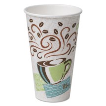 PerfecTouch Paper Hot Cups, 16 oz, Coffee Dreams Design, 50/Pack