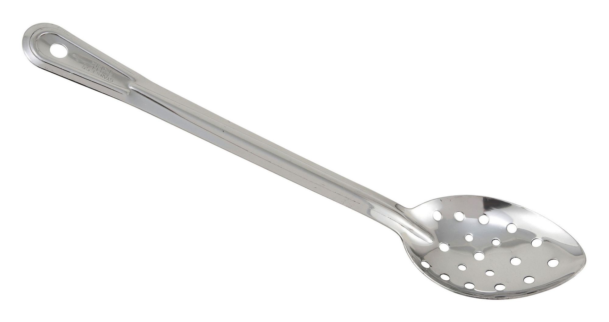 Winco BSPT-13 Perforated Stainless Steel Basting Spoon 13