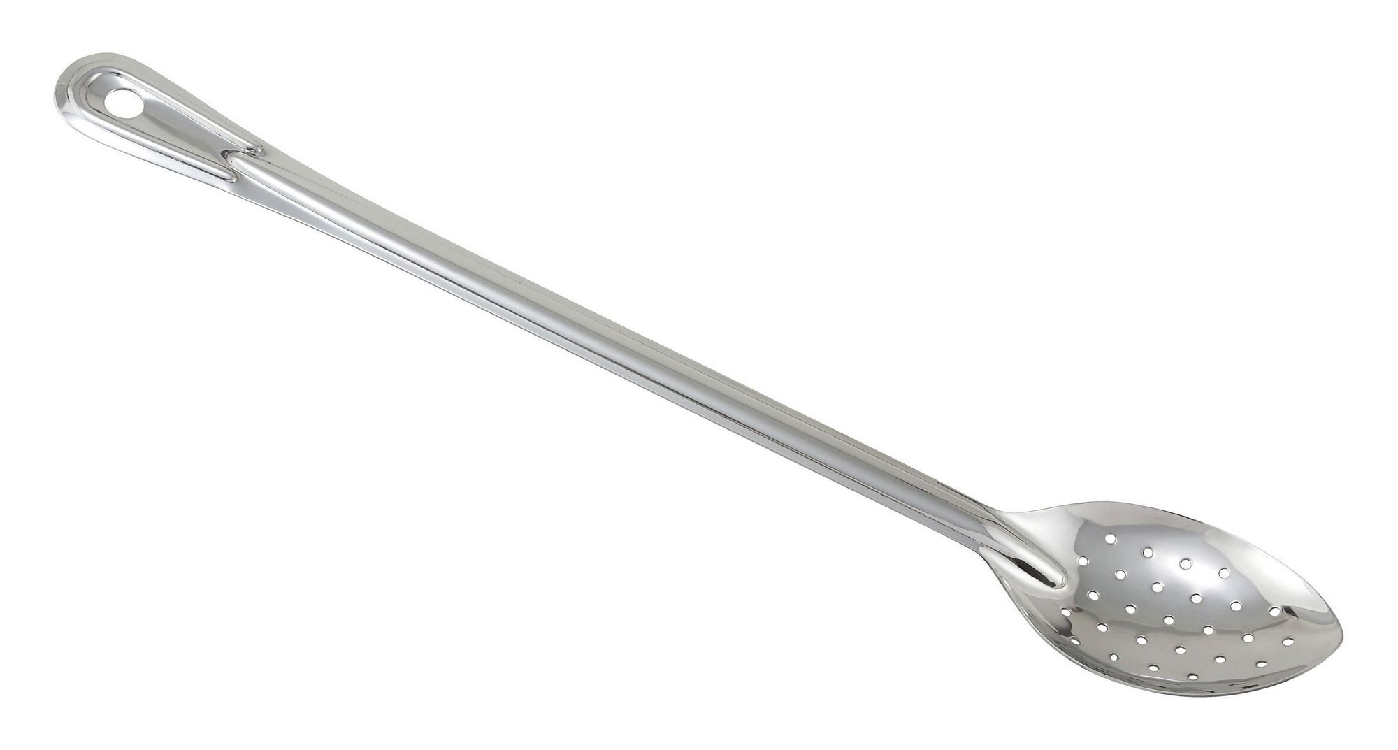 Winco BSPT-18 Perforated Stainless Steel Basting Spoon 18"