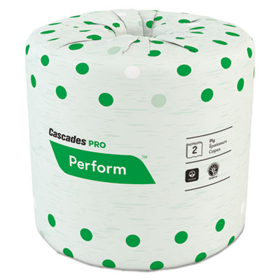 Perform Standard Bathroom Tissue, Septic Safe, 2-Ply, White, 4 x 3 1/2, 336 Sheets/Roll, 48 Rolls/Carton