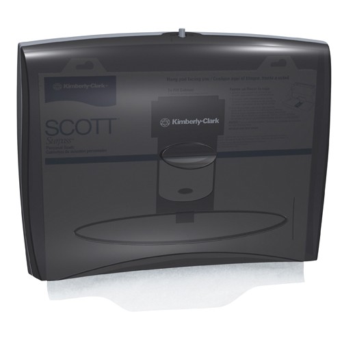 Scott Personal Seat Toilet Seat Cover Dispenser, Smoke/Gray