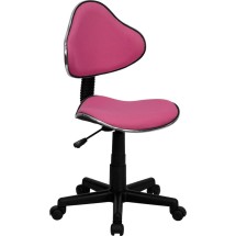 Flash Furniture BT-699-PINK-GG Pink Fabric Ergonomic Task Chair