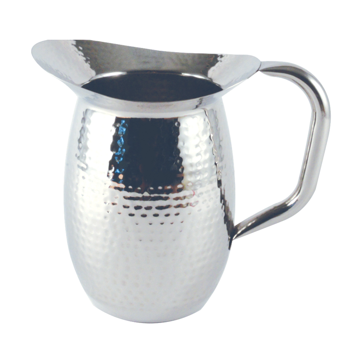 CAC China SWPH-2 Hammered Pitcher without Ice Guard 2 Qt. > 64 oz.