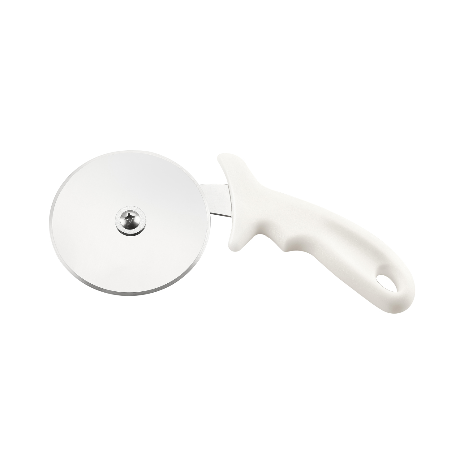 CAC China B15PZ-4W Pizza Cutter with White Handle 4" Dia