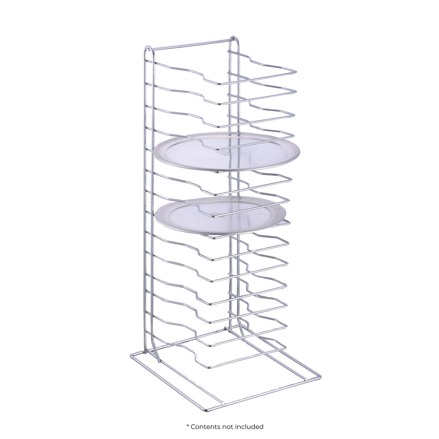 CAC China APZR-15 Chrome-Plated Pizza Pan Rack 15-Tier