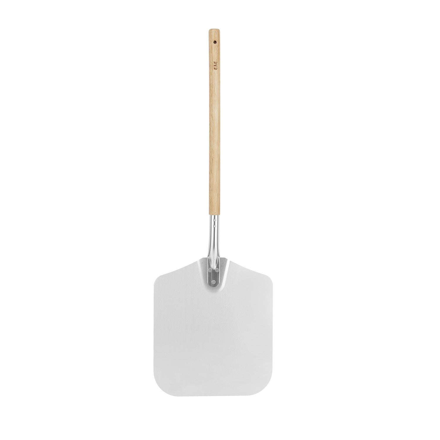 CAC China PPLA-1214C Aluminum Pizza Peel with Wood Handle 12" x 14" 36"OL