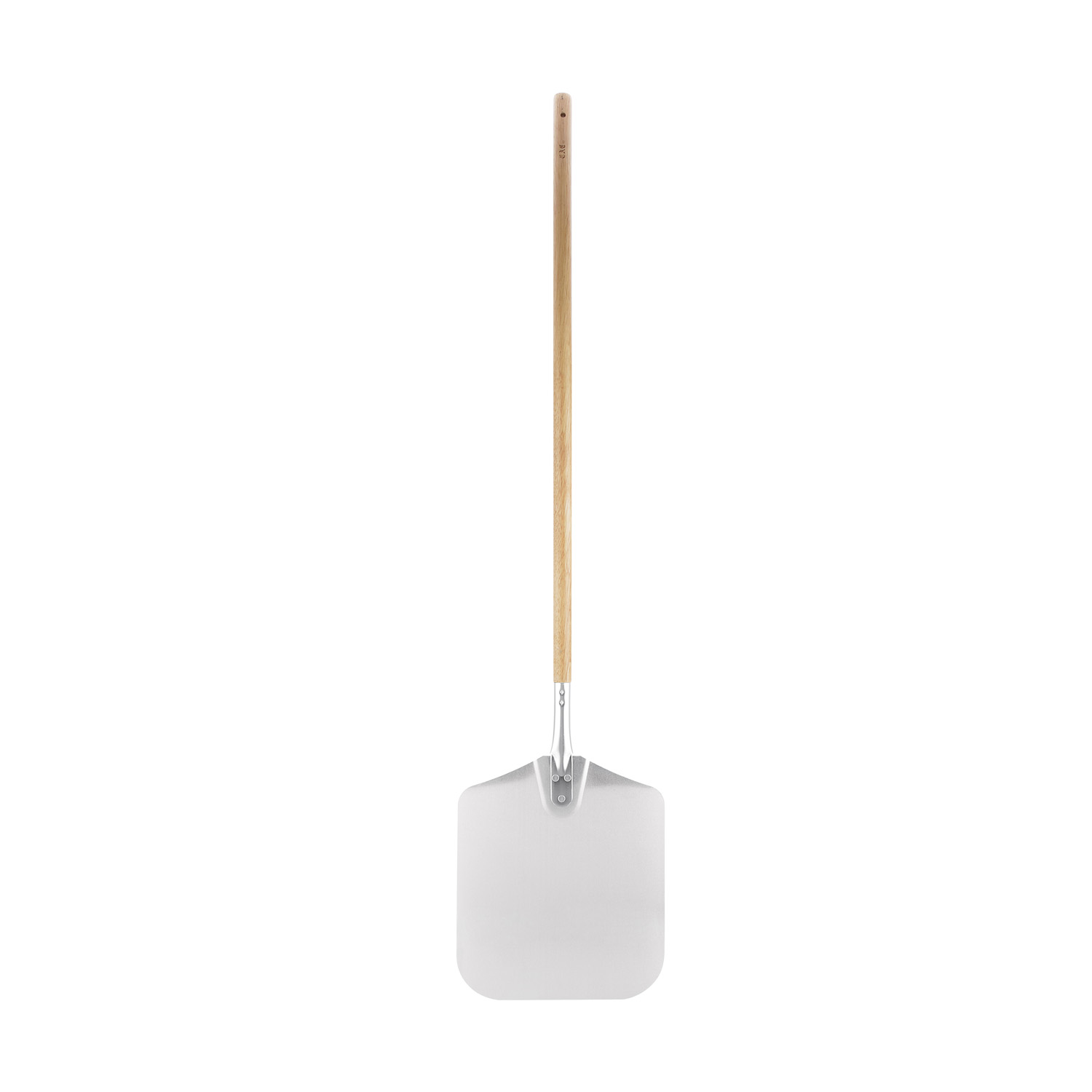 CAC China PPLA-1214D Aluminum Pizza Peel with Wood Handle 12" x 14" 52"OL