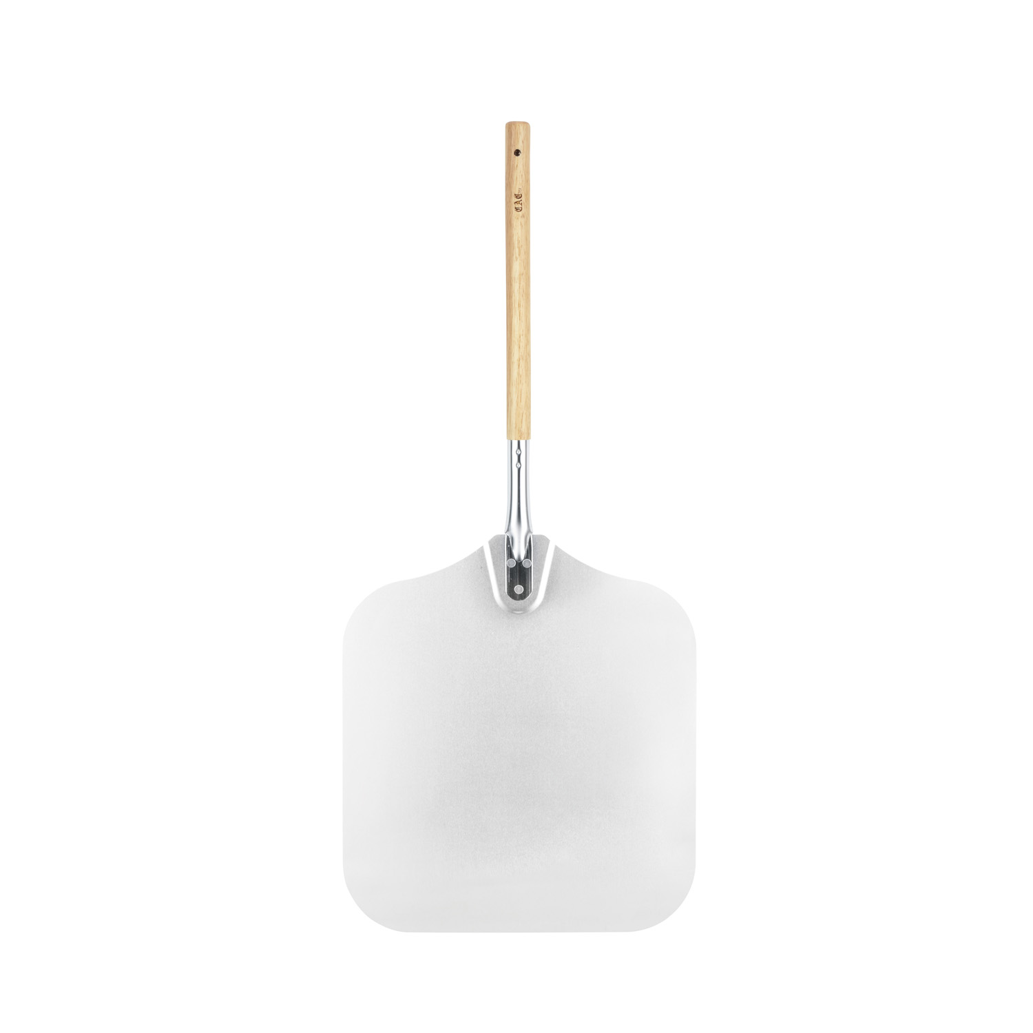CAC China PPLA-1618C Aluminum Pizza Peel with Wood Handle 16" x 18" 36"OL