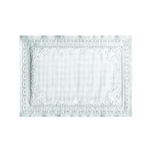 Embossed Scalloped Edge Placemats, 9-1/2&quot; x 13-1/2&quot;, White, 1000/Carton