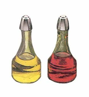 TableCraft 608 Oil & Vinegar Dispenser 8 oz. with Chrome Top
