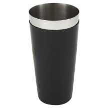 Winco BS-28P Stainless Steel 28 oz. Bar Shaker with Black PVC Coating