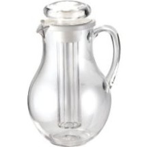 TableCraft 328 Plastic 3/4 Gallon Pitcher with Ice-Core Center