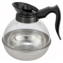 Winco CD-64K Plastic 64 oz. Coffee Decanter with Stainless Steel Base
