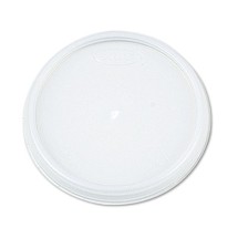Dart Translucent Plastic Lids, Fits 12 - 24 oz. Foam Cups, 1000/Carton