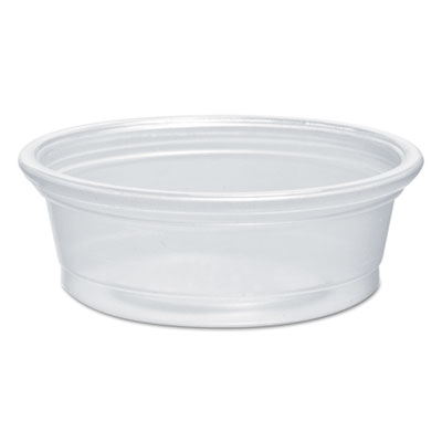 Plastic Souffle Portion Cups, 1/2 oz., Translucent, 2500/Carton