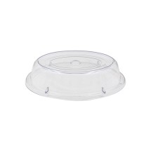 CAC China PPCO-13 Clear Polycarbonate Oval Plate Cover 12&quot;