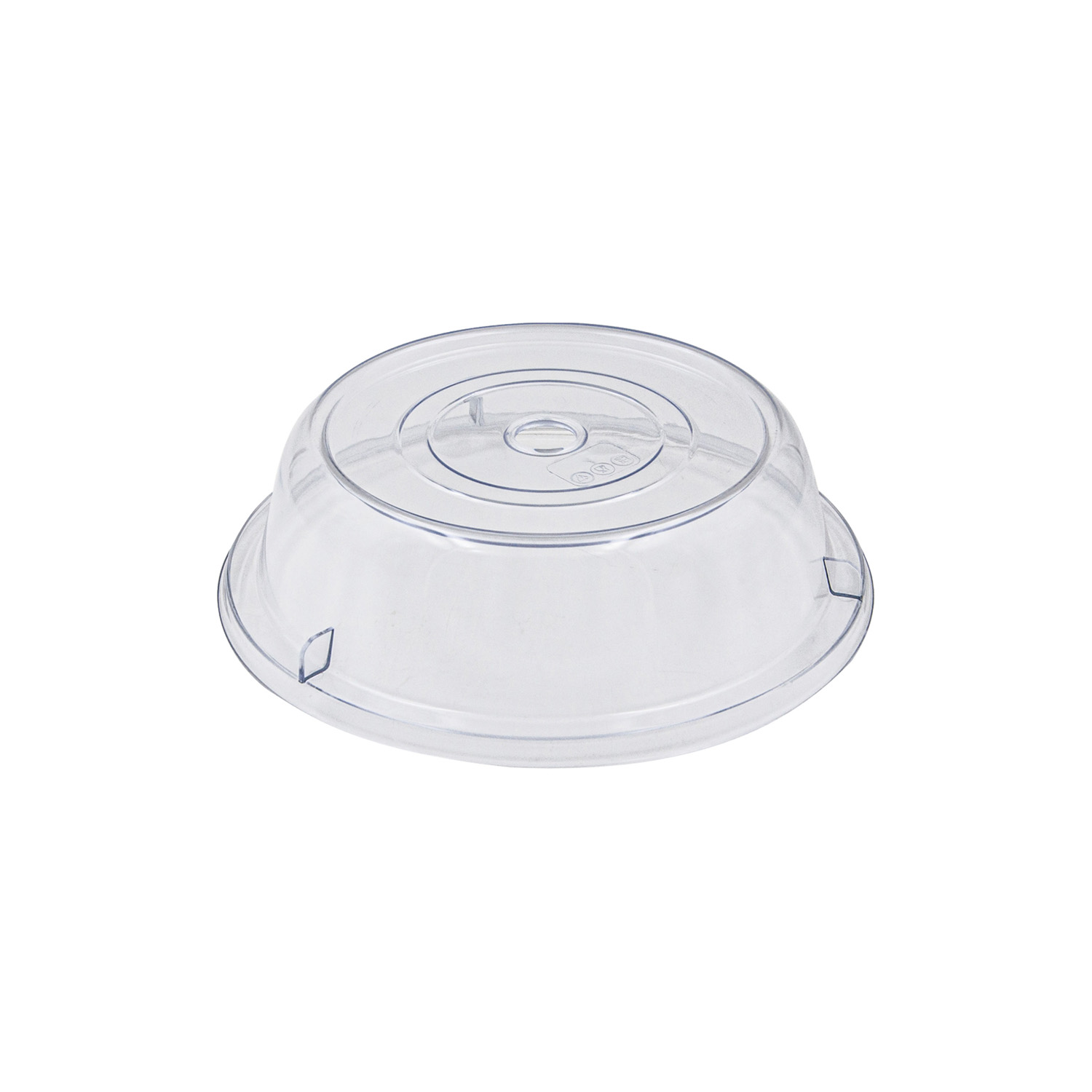CAC China PPCO-16 Clear Polycarbonate Round Plate Cover 10"Dia