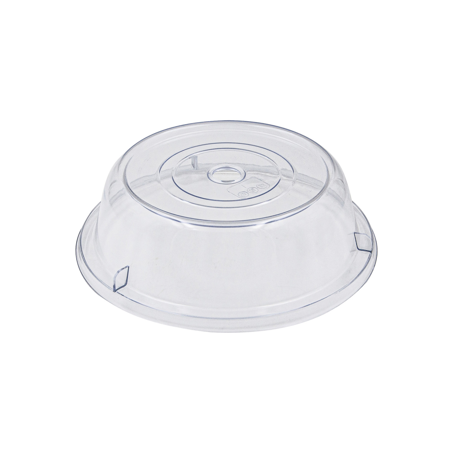 CAC China PPCO-20 Clear Polycarbonate Round Plate Cover 11"Dia