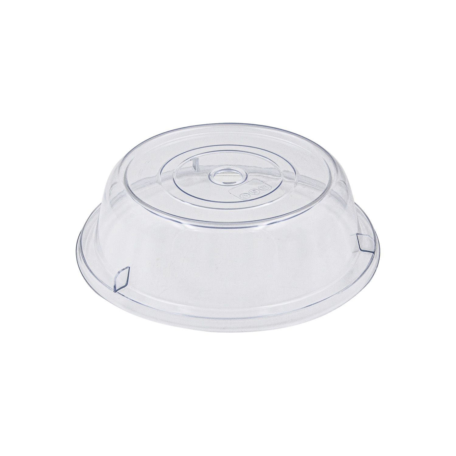 CAC China PPCO-21 Clear Polycarbonate Round Plate Cover 12"Dia