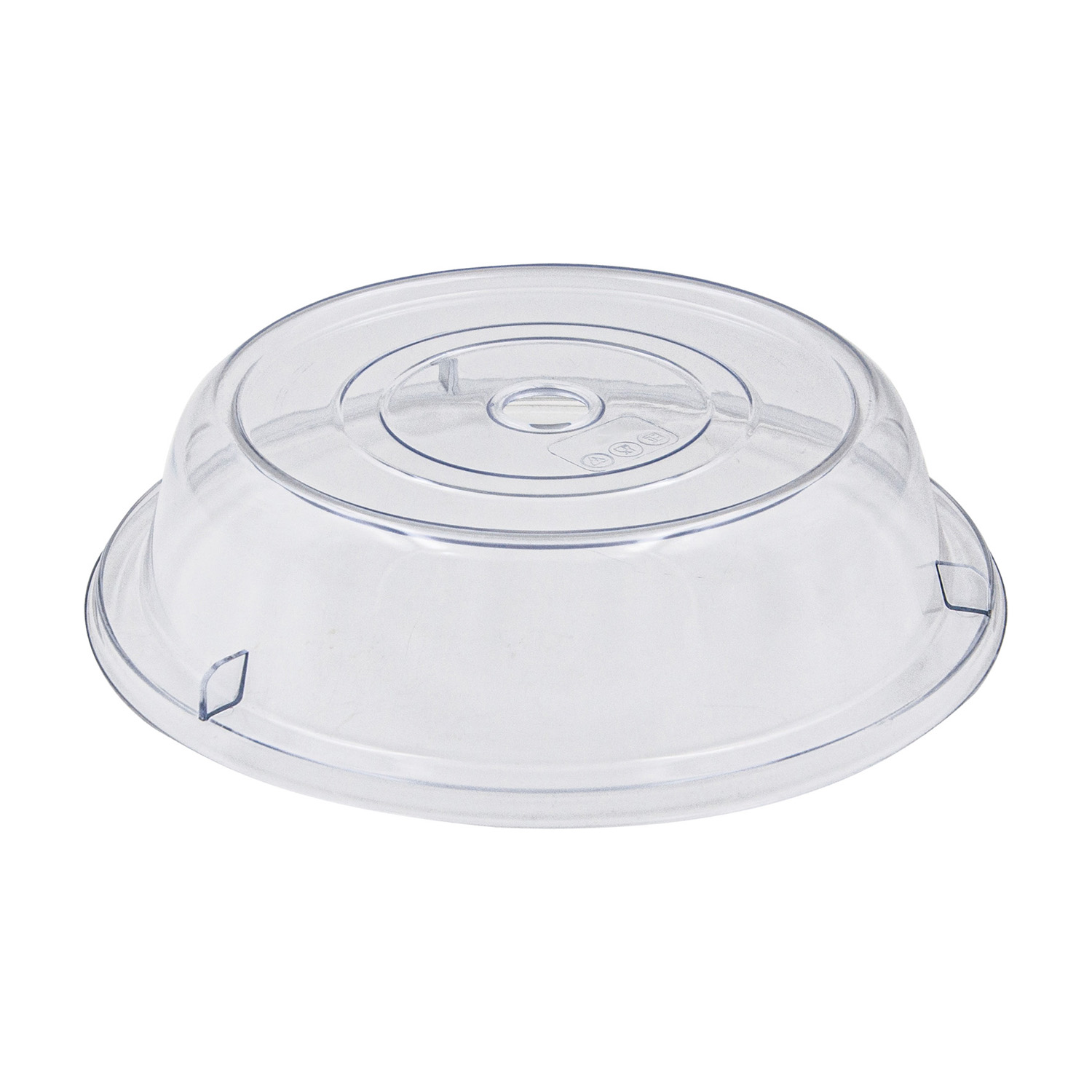 CAC China PPCO-25 Clear Polycarbonate Round Plate Cover 14"Dia