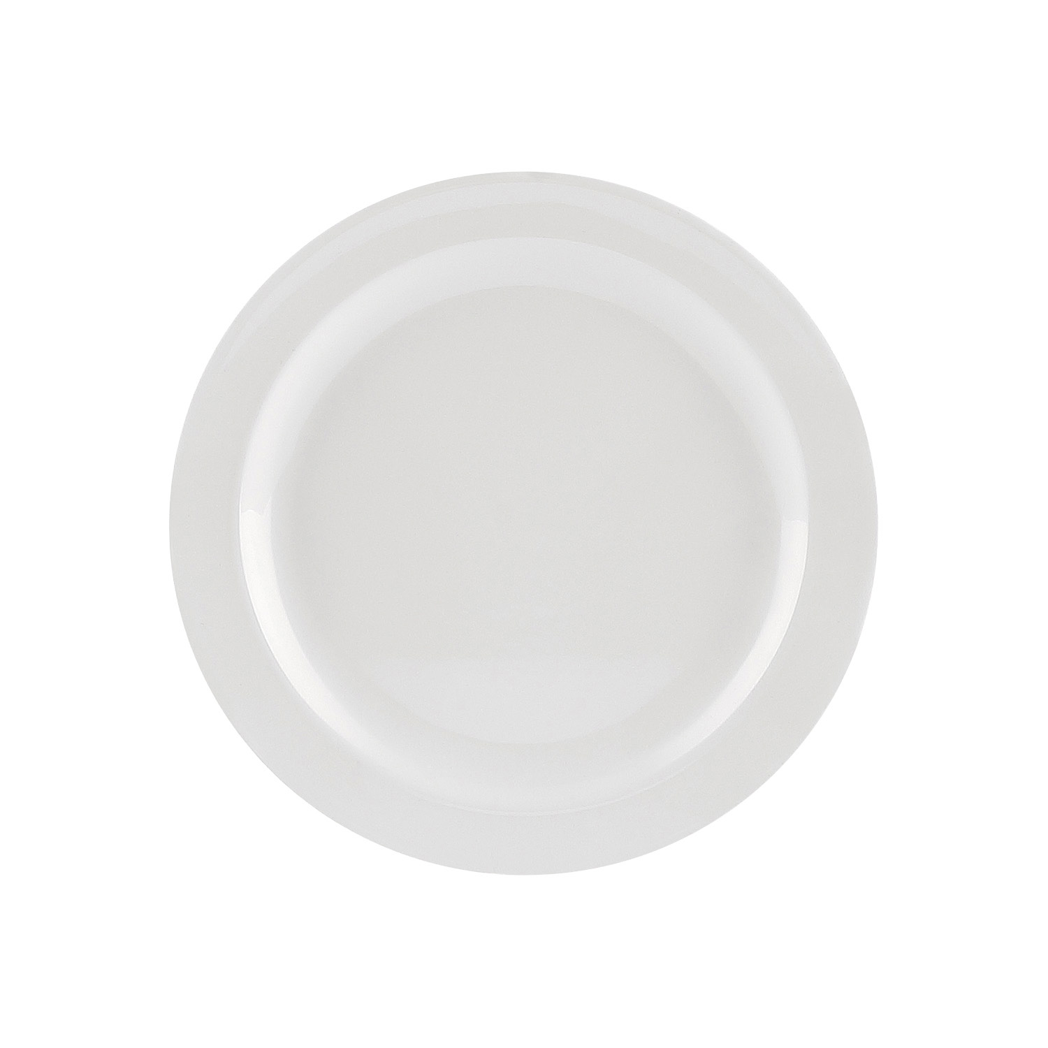 CAC China MLNC-7 Maxwell Melamine Narrow Rim Plate 7 1/4"
