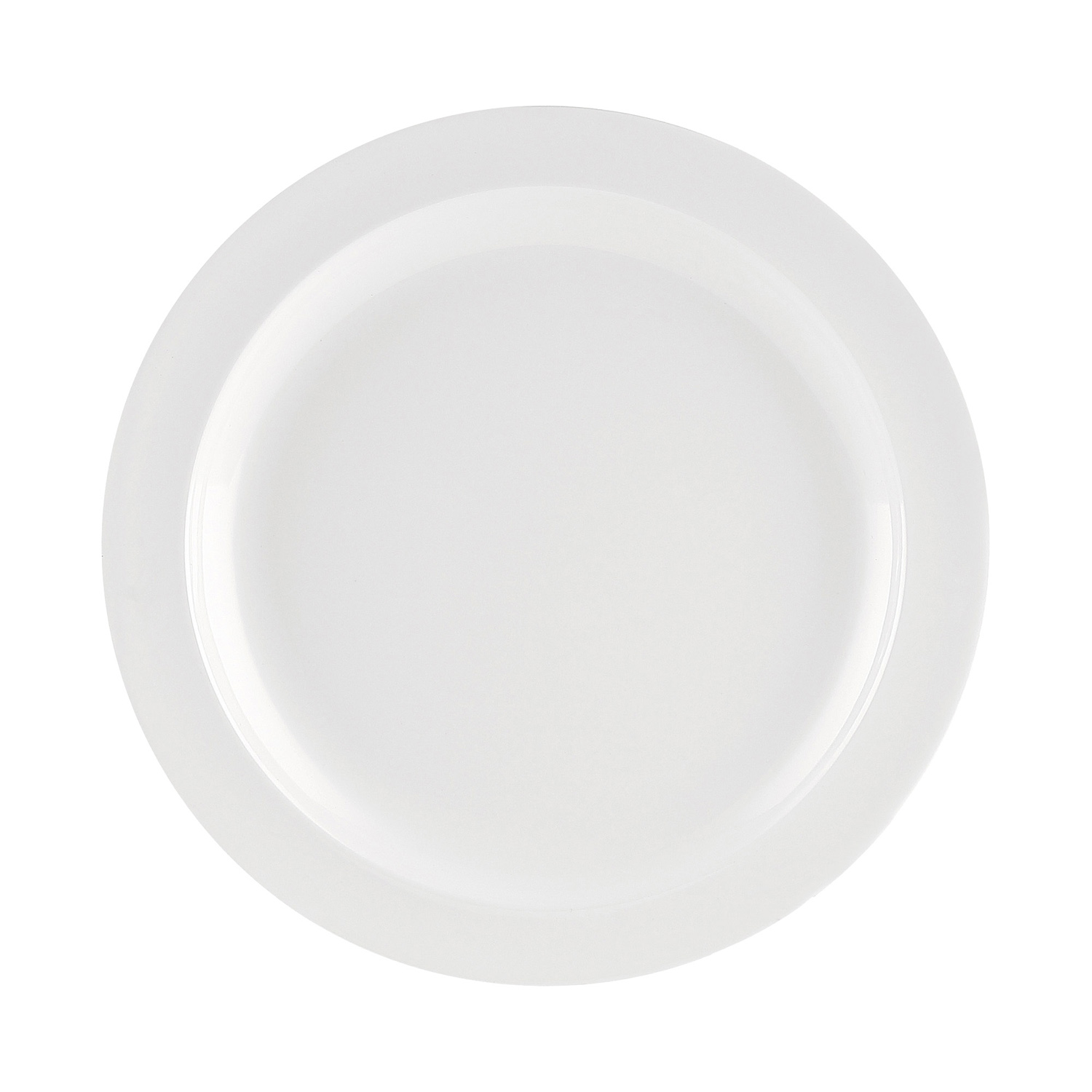 CAC China MLNC-9 Maxwell Melamine Narrow Rim Plate 9 3/4"