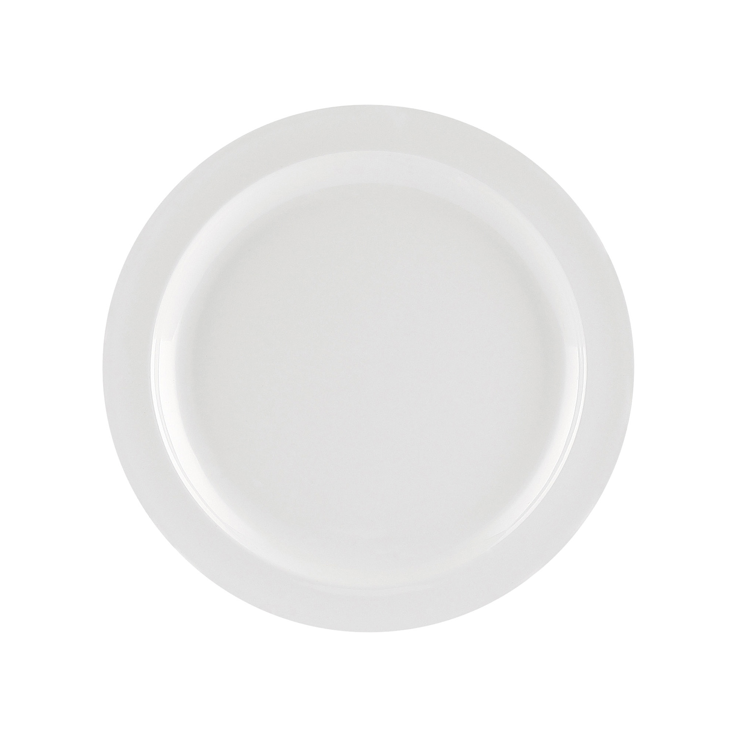CAC China MLNC-8 Maxwell Melamine Narrow Rim Plate 9"