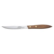 Winco K-438W Pointed Tip Steak Knife with Wooden Handle 4-3/8&quot;