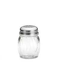 TableCraft P260 Polycarbonate 6 oz. Shaker with Chrome-Plated Perforated Top
