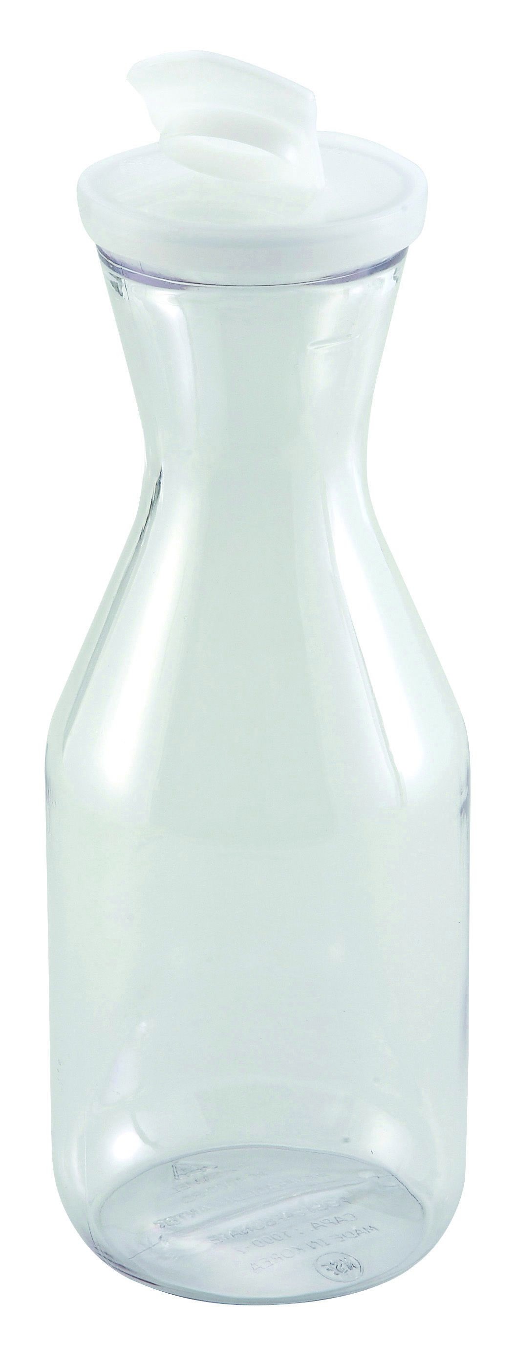 Winco PDT-15 Polycarbonate Decanter with Lid 1.5L