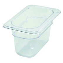Winco SP7904 Poly-Ware 1/9 Size Food Pan 4&quot; Deep