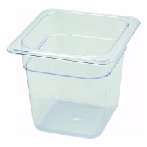 Winco SP7606 Poly-Ware 1/6 Size Food Pan 6&quot; Deep