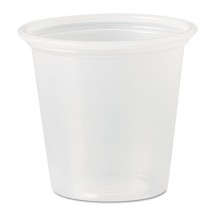 Polystyrene Portion Cups, 1 1/4 oz, Translucent, 2500/Carton