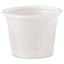 4 oz Plastic Black Portion Cups With Lids, Souffle Cups — thatpaperstore