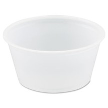Polystyrene Portion Cups, 2 oz, Translucent, 2500/Carton
