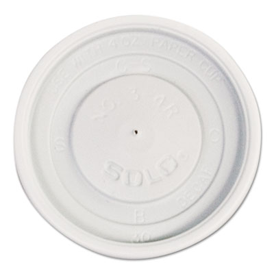 Dart Vented Hot Cup Lids, 4 oz. Cups, White, 1000/Carton