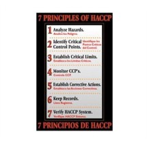 Franklin Machine Products  142-1503 Poster, 7 Principles Of Haccp