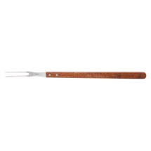 Winco KPF-210 Pot Fork with Wooden Handle, 21&quot;