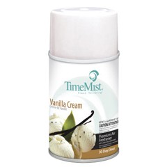 TimeMist Metered Air Freshener Refill, Vanilla Cream, 5.3 oz Aerosol