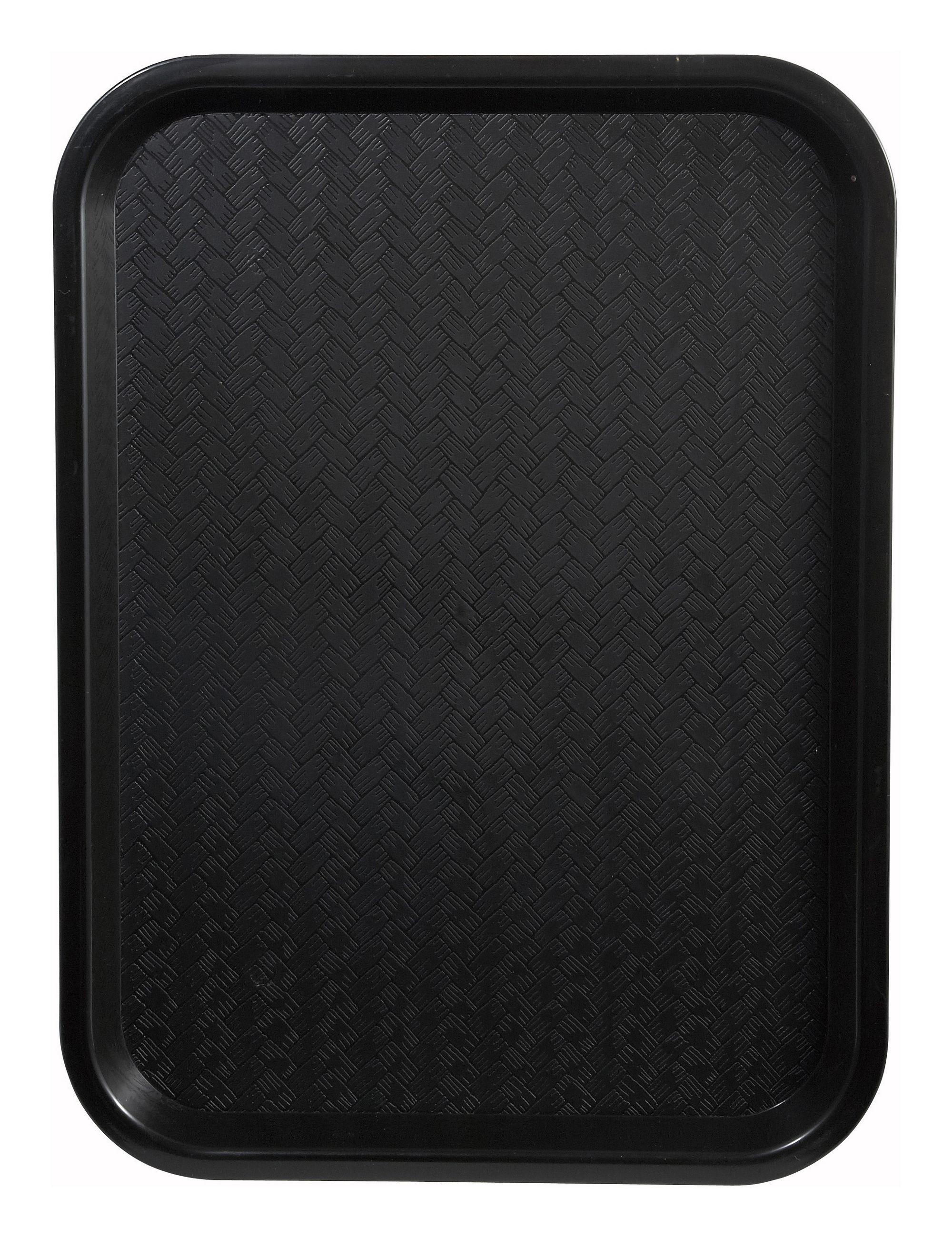 Winco FFT-1418K Black Plastic Fast Food Tray 14" x 18"