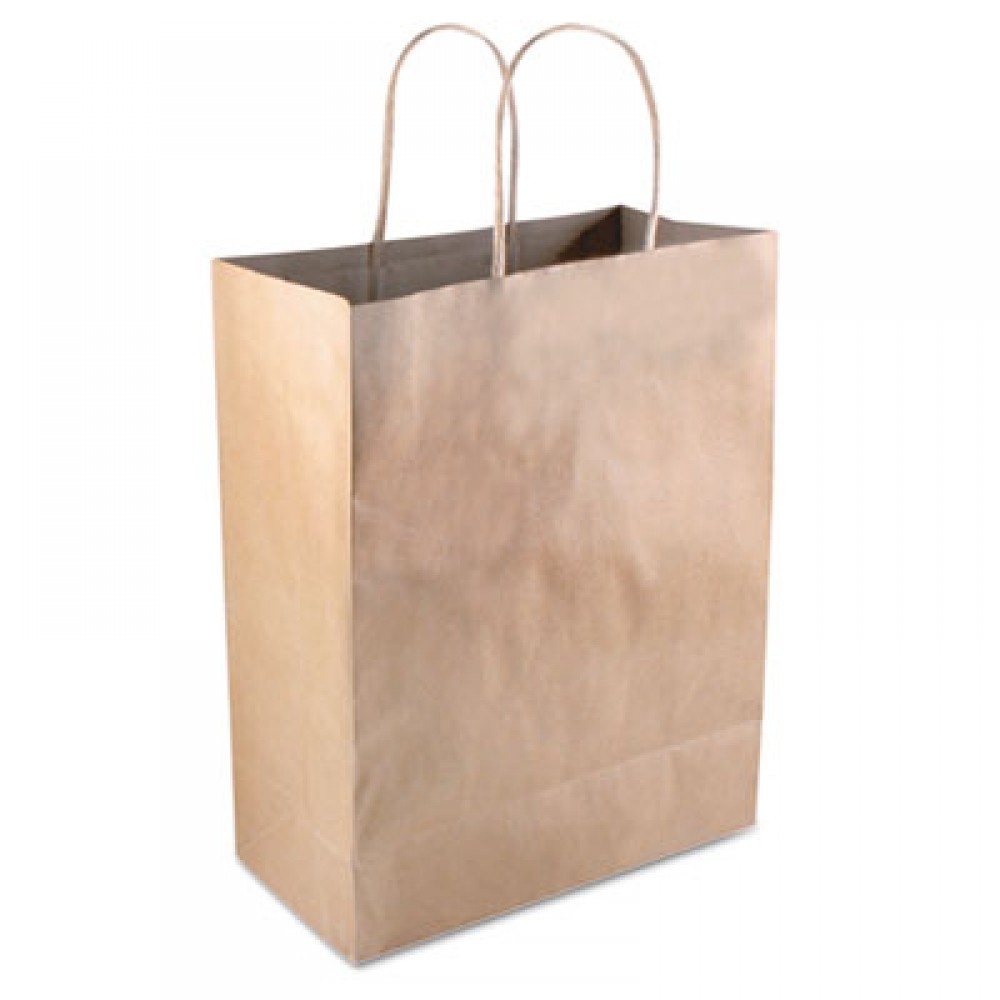 Grocery Paper Bags, 57 lbs Capacity, #8, 6.13w x 4.17d x 12.44h, Kraft, 500 Bags
