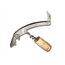 TableCraft 1228 Premium Stainless Steel Waiter's Corkscrew with Curved Blade